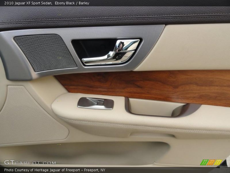 Ebony Black / Barley 2010 Jaguar XF Sport Sedan