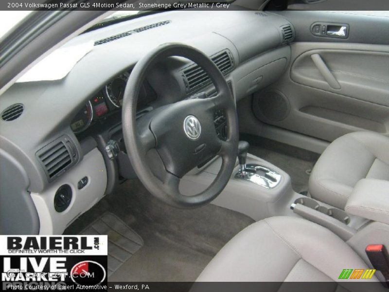 Stonehenge Grey Metallic / Grey 2004 Volkswagen Passat GLS 4Motion Sedan