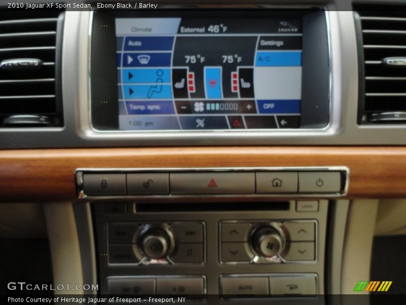 Ebony Black / Barley 2010 Jaguar XF Sport Sedan