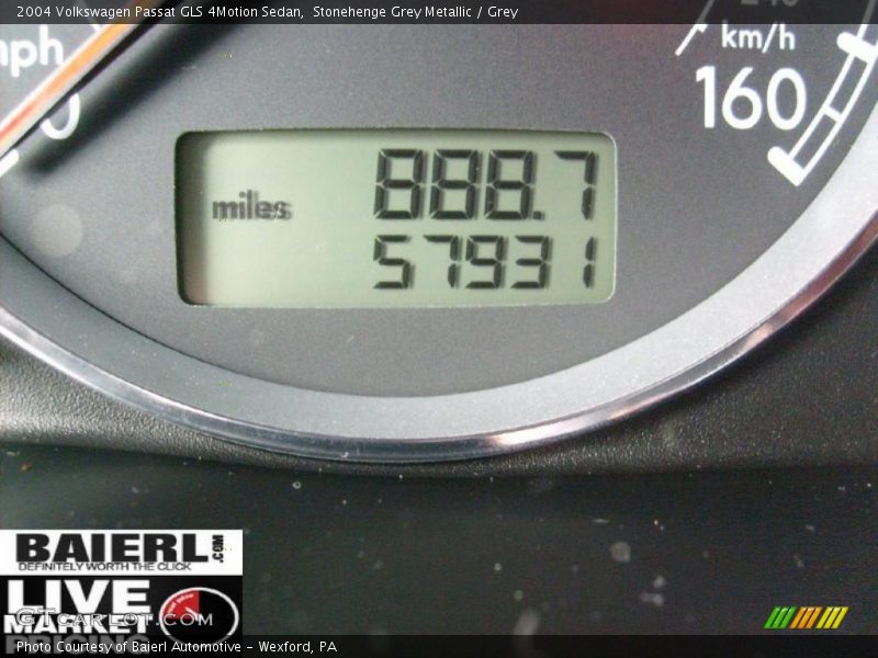 Stonehenge Grey Metallic / Grey 2004 Volkswagen Passat GLS 4Motion Sedan