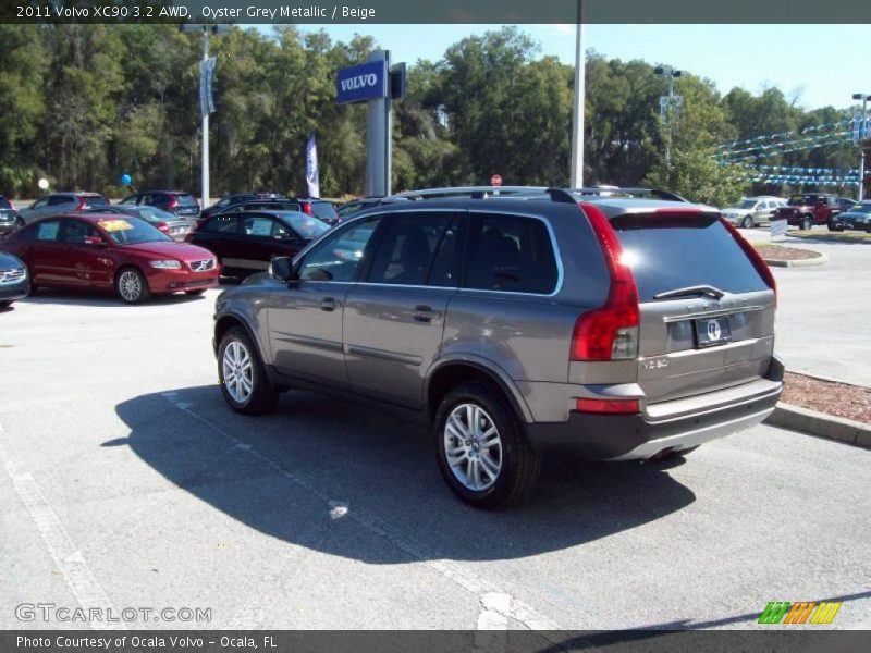 Oyster Grey Metallic / Beige 2011 Volvo XC90 3.2 AWD