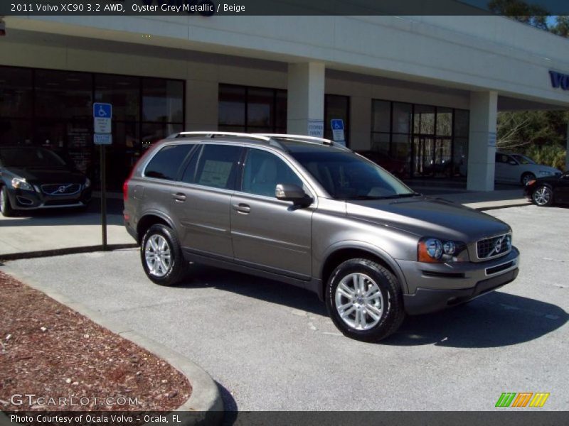 Oyster Grey Metallic / Beige 2011 Volvo XC90 3.2 AWD