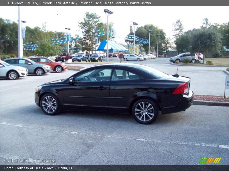 Ember Black Metallic / Soverign Hide Calcite Leather/Umbra Brown 2011 Volvo C70 T5