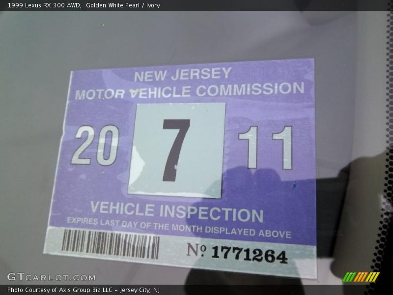 Golden White Pearl / Ivory 1999 Lexus RX 300 AWD