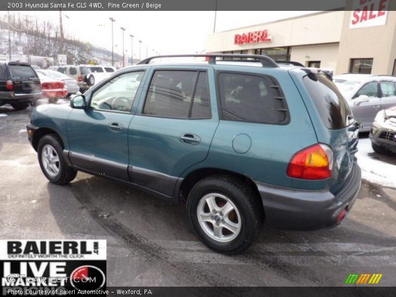 Pine Green / Beige 2003 Hyundai Santa Fe GLS 4WD
