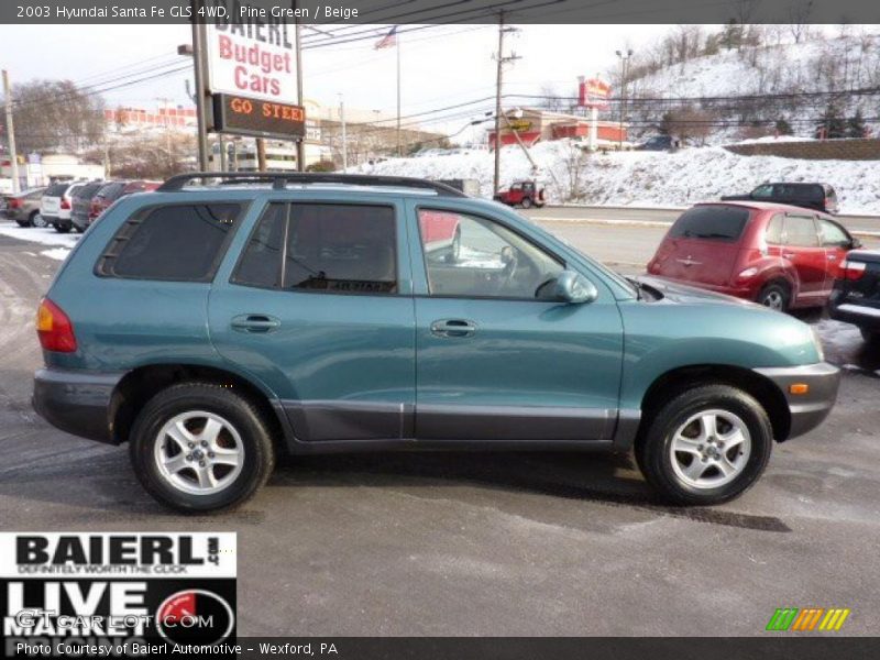 Pine Green / Beige 2003 Hyundai Santa Fe GLS 4WD