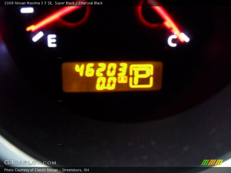 Super Black / Charcoal Black 2008 Nissan Maxima 3.5 SE