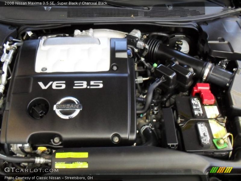 Super Black / Charcoal Black 2008 Nissan Maxima 3.5 SE