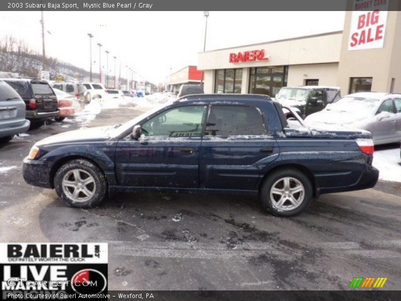 Mystic Blue Pearl / Gray 2003 Subaru Baja Sport