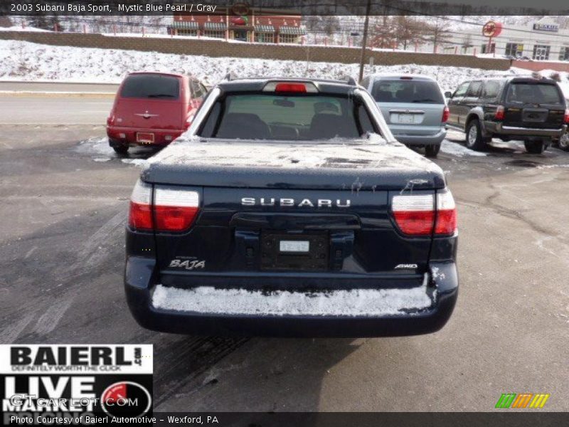 Mystic Blue Pearl / Gray 2003 Subaru Baja Sport