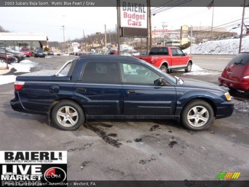 Mystic Blue Pearl / Gray 2003 Subaru Baja Sport