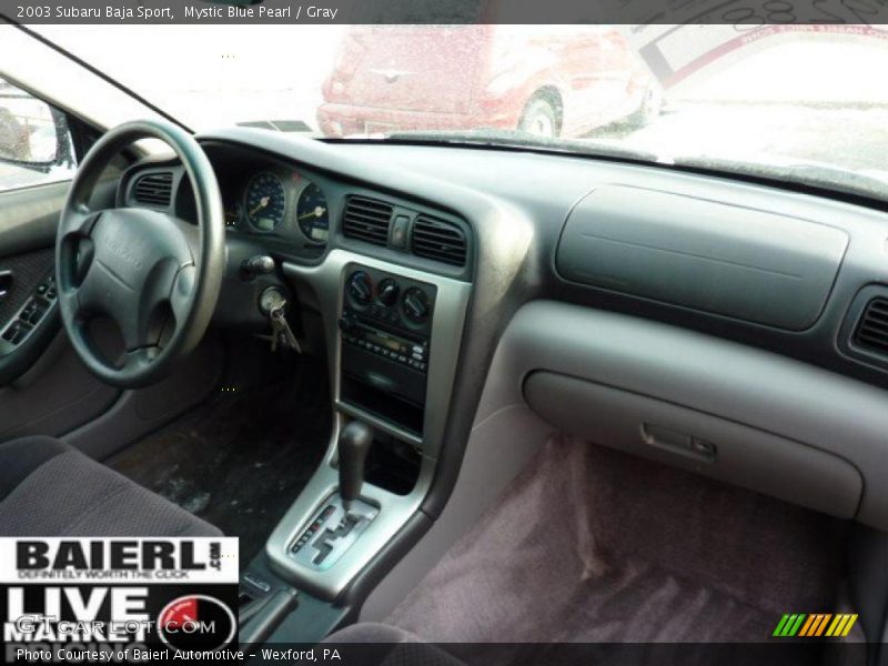 Mystic Blue Pearl / Gray 2003 Subaru Baja Sport