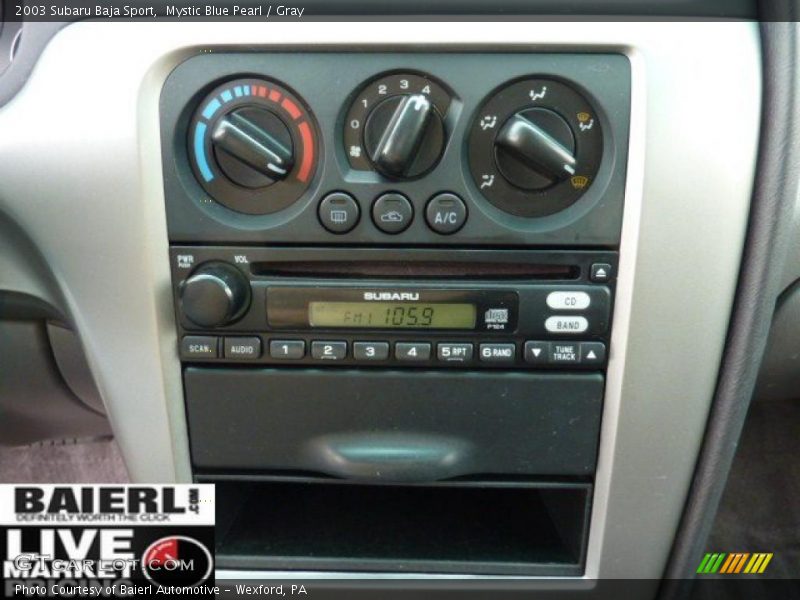 Mystic Blue Pearl / Gray 2003 Subaru Baja Sport