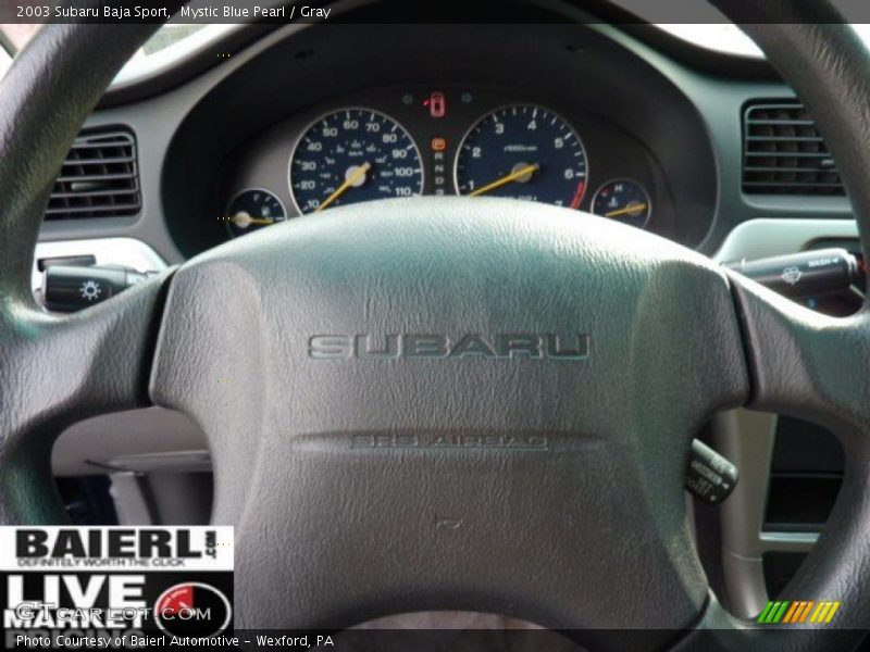 Mystic Blue Pearl / Gray 2003 Subaru Baja Sport