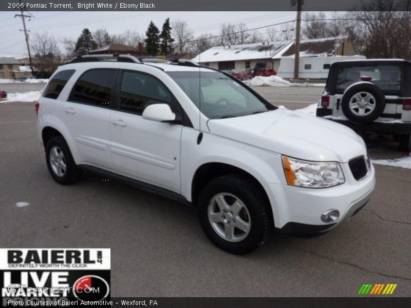 Bright White / Ebony Black 2006 Pontiac Torrent
