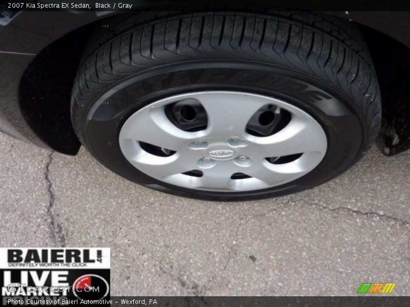 Black / Gray 2007 Kia Spectra EX Sedan