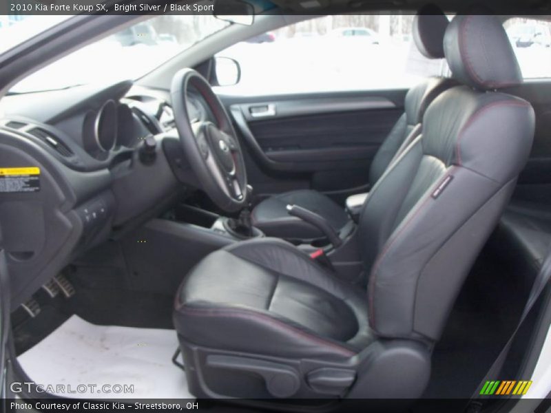  2010 Forte Koup SX Black Sport Interior