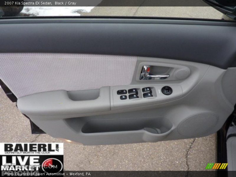 Black / Gray 2007 Kia Spectra EX Sedan