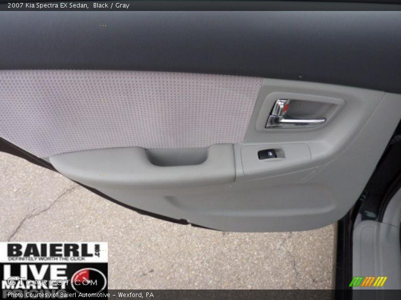 Black / Gray 2007 Kia Spectra EX Sedan