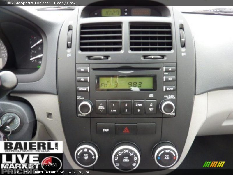 Black / Gray 2007 Kia Spectra EX Sedan