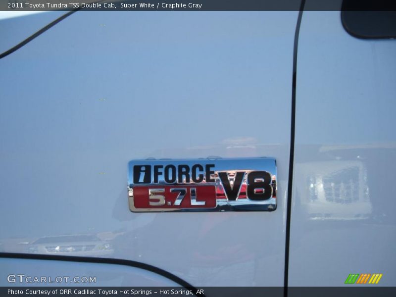 Super White / Graphite Gray 2011 Toyota Tundra TSS Double Cab