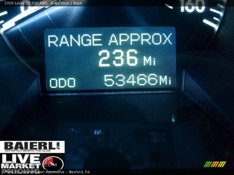 Black Onyx / Black 2006 Lexus GS 300 AWD