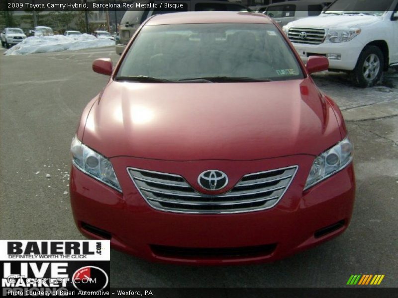 Barcelona Red Metallic / Bisque 2009 Toyota Camry Hybrid