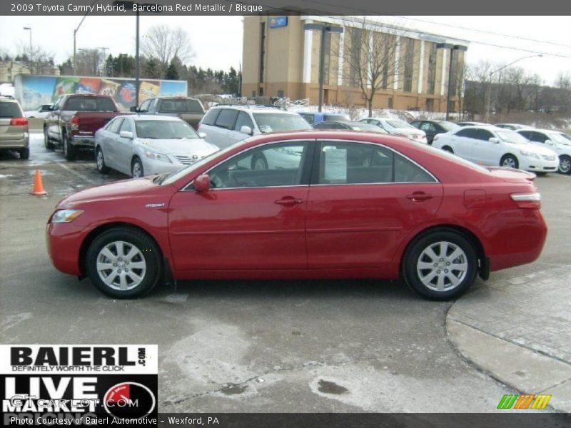 Barcelona Red Metallic / Bisque 2009 Toyota Camry Hybrid