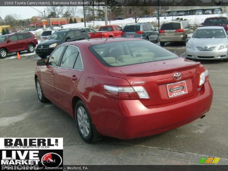 Barcelona Red Metallic / Bisque 2009 Toyota Camry Hybrid