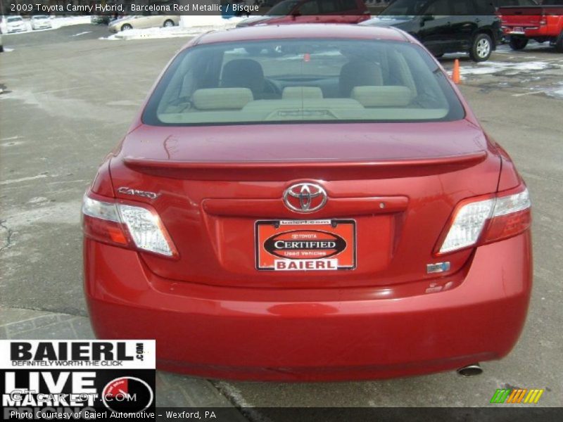 Barcelona Red Metallic / Bisque 2009 Toyota Camry Hybrid