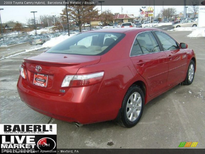 Barcelona Red Metallic / Bisque 2009 Toyota Camry Hybrid