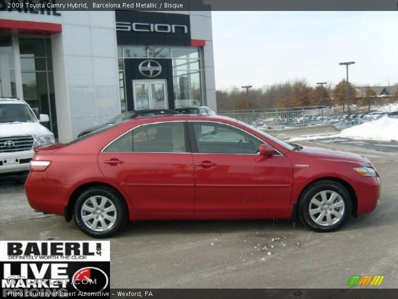 Barcelona Red Metallic / Bisque 2009 Toyota Camry Hybrid
