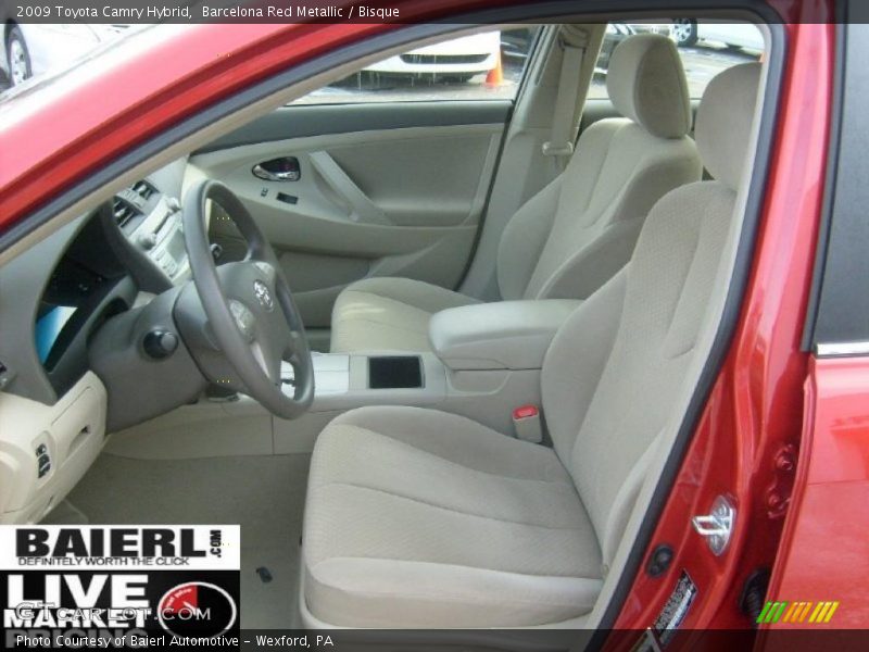 Barcelona Red Metallic / Bisque 2009 Toyota Camry Hybrid