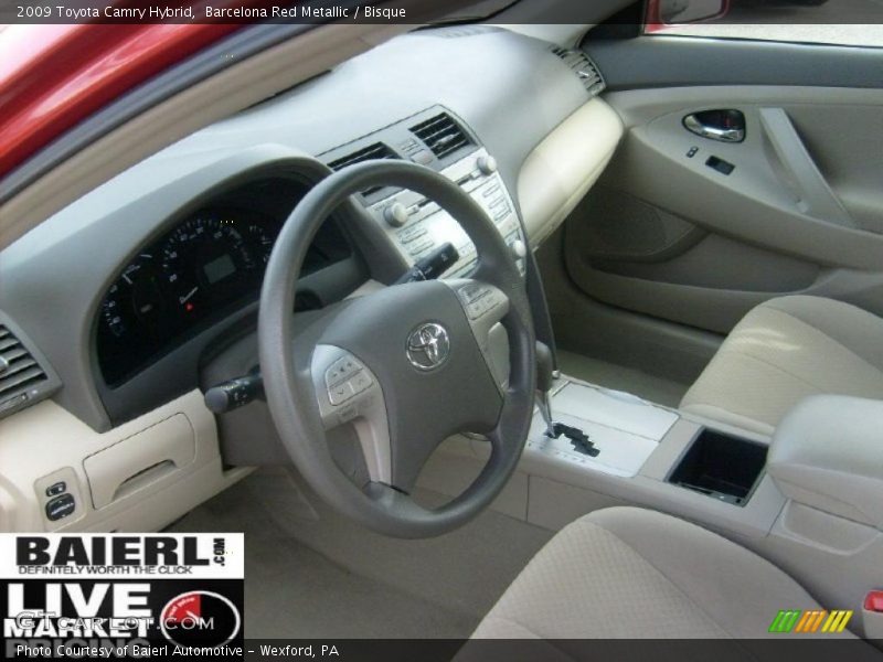Barcelona Red Metallic / Bisque 2009 Toyota Camry Hybrid