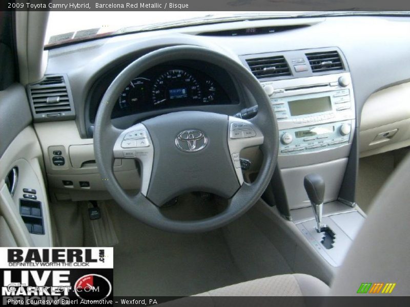 Barcelona Red Metallic / Bisque 2009 Toyota Camry Hybrid