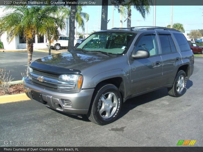 Graystone Metallic / Light Gray 2007 Chevrolet TrailBlazer LS