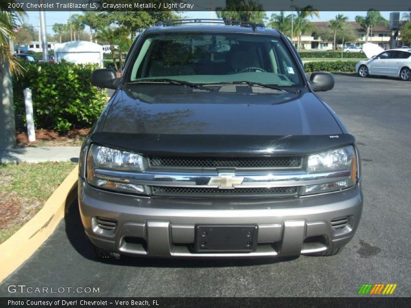 Graystone Metallic / Light Gray 2007 Chevrolet TrailBlazer LS