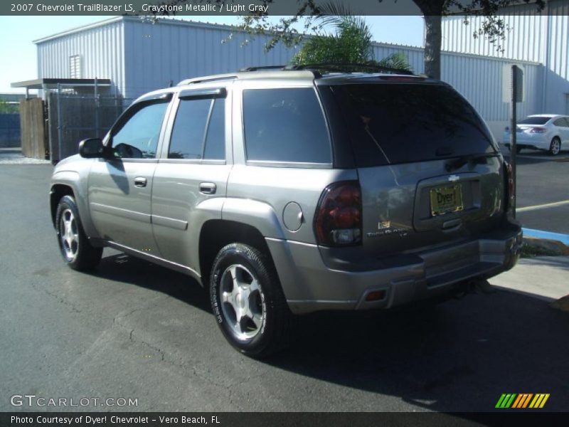 Graystone Metallic / Light Gray 2007 Chevrolet TrailBlazer LS