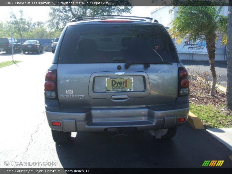Graystone Metallic / Light Gray 2007 Chevrolet TrailBlazer LS