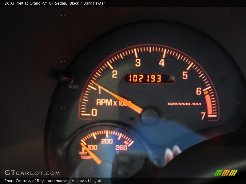 Black / Dark Pewter 2003 Pontiac Grand Am GT Sedan