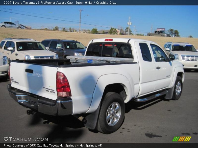Super White / Graphite Gray 2007 Toyota Tacoma V6 PreRunner Access Cab