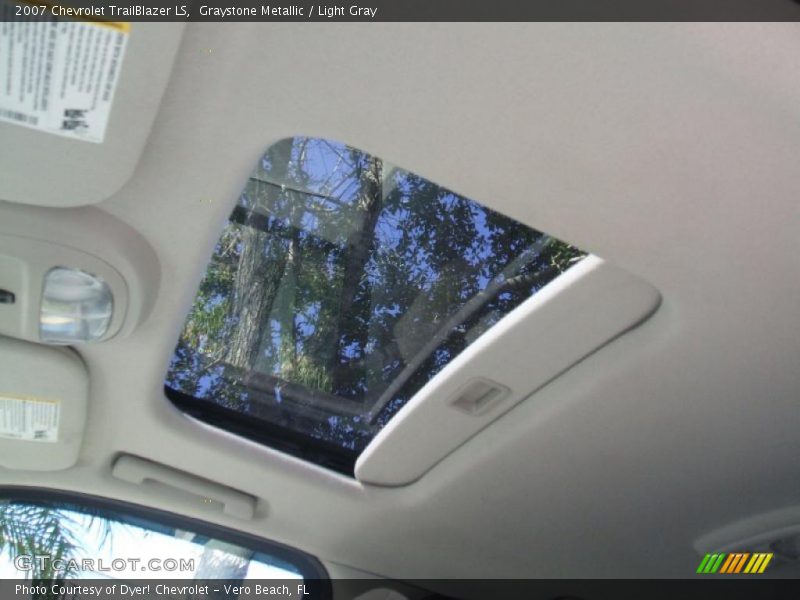Graystone Metallic / Light Gray 2007 Chevrolet TrailBlazer LS