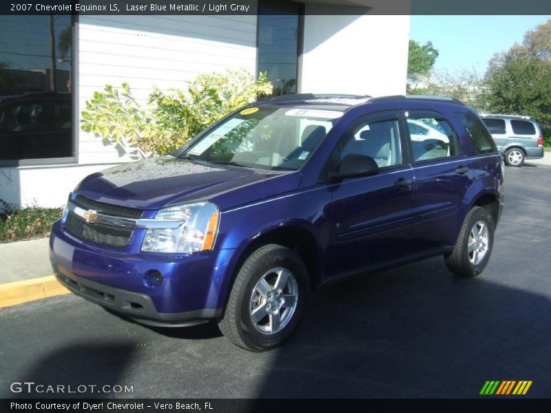 Laser Blue Metallic / Light Gray 2007 Chevrolet Equinox LS