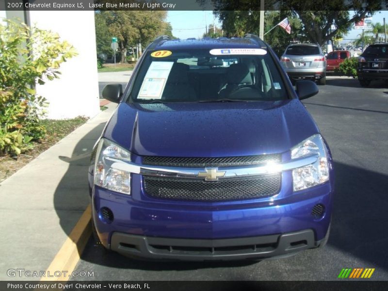 Laser Blue Metallic / Light Gray 2007 Chevrolet Equinox LS