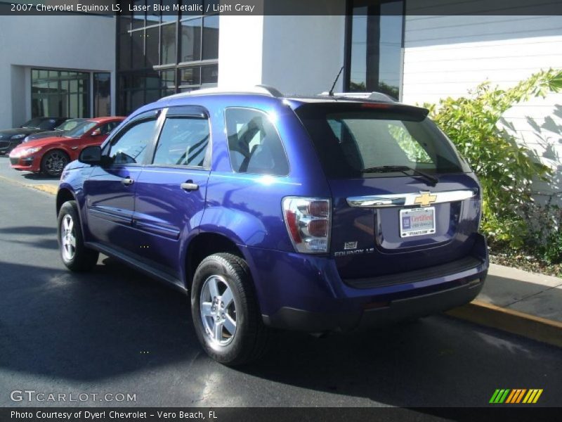 Laser Blue Metallic / Light Gray 2007 Chevrolet Equinox LS