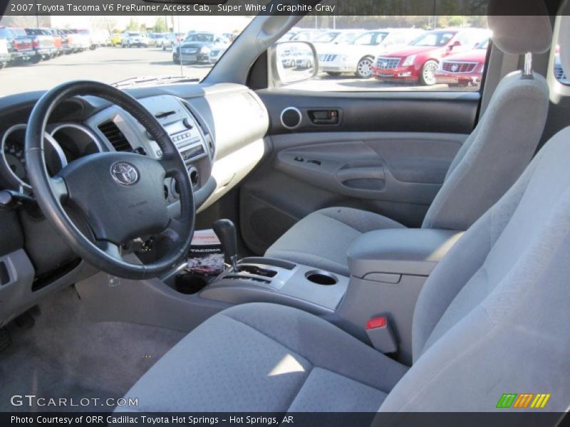 Super White / Graphite Gray 2007 Toyota Tacoma V6 PreRunner Access Cab