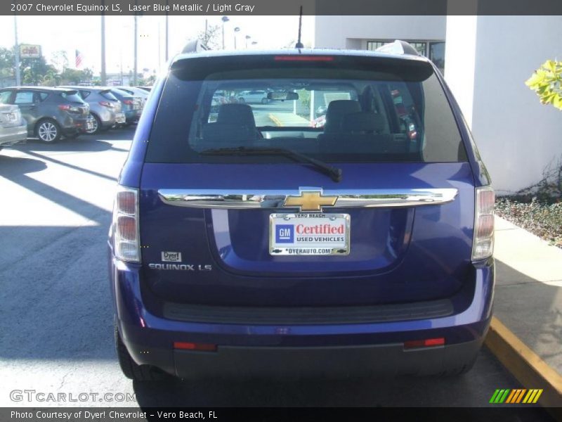 Laser Blue Metallic / Light Gray 2007 Chevrolet Equinox LS
