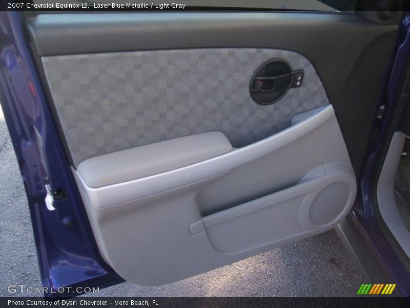 Laser Blue Metallic / Light Gray 2007 Chevrolet Equinox LS