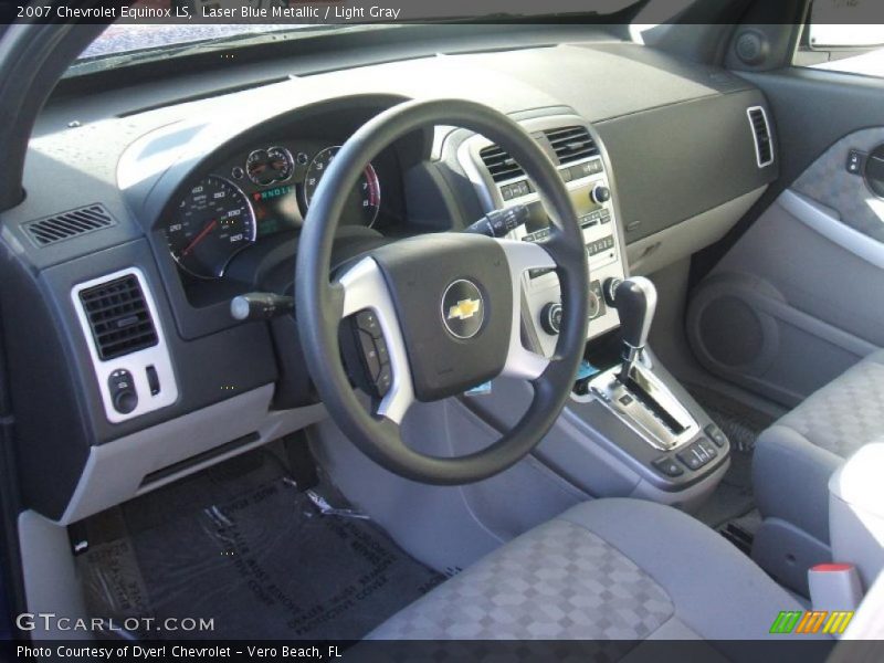 Laser Blue Metallic / Light Gray 2007 Chevrolet Equinox LS