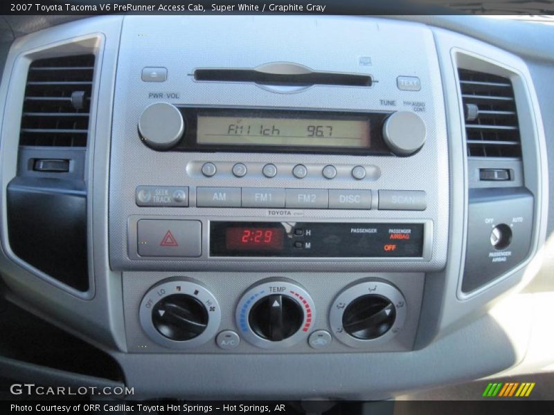 Super White / Graphite Gray 2007 Toyota Tacoma V6 PreRunner Access Cab